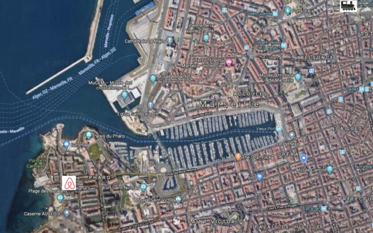 Le Suez Appartement au bord de mer Catalans-Pharo Marseille Extérieur photo